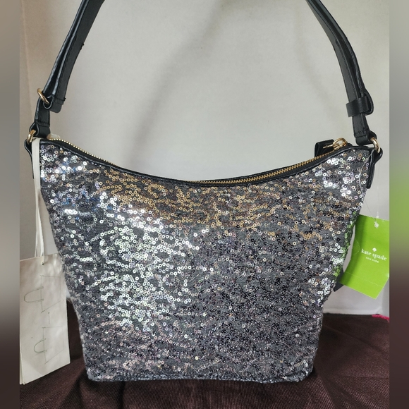 NFS✨️NWT✨️RARE Kate Spade Limited Edition Story Book Lined Vivienne Glitter Bag - Picture 3 of 16